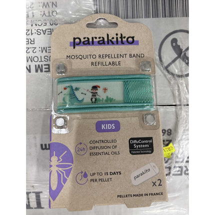 法國 Parakito Mosquito Repellent Band + 2 Pellets 小童驅蚊手帶+驅蚊片2片
