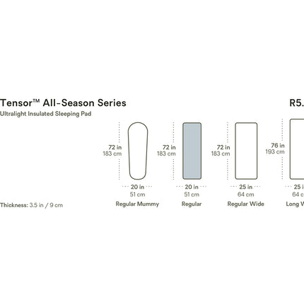 美國 Nemo Tensor All-Season UltralightInsulated Sleeping Pad露營充氣睡墊
