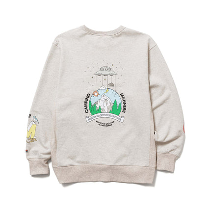 日本 Nanga Eco Hybrid Camping Manners Mr. Weather Sweatshirt 男裝長袖上衣