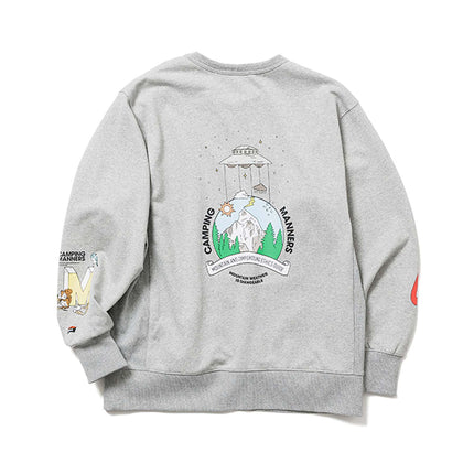 日本 Nanga Eco Hybrid Camping Manners Mr. Weather Sweatshirt 男裝長袖上衣