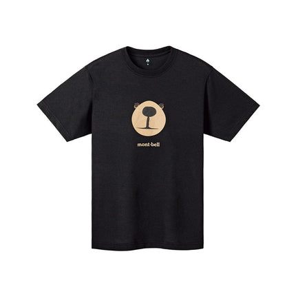 日本 Montbell 1114735 Wickron Tee MontaBear Face 純棉上衣