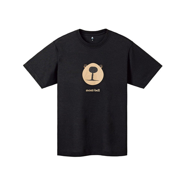 日本 Montbell 1114735 Wickron Tee MontaBear Face 純棉上衣