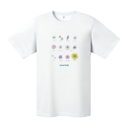 日本 Montbell 1114794 Wickron Tee WSMountain Wildflowers 女裝純棉上衣