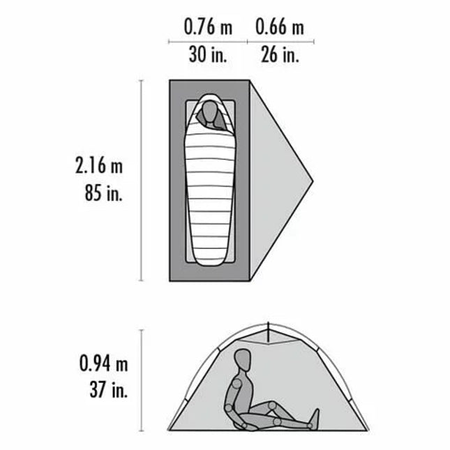 美國 MSR 11571 Hubba Hubba Shield Solo Tent 單人露營帳篷 (Ver. 2022)