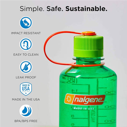 美國 Nalgene Narrow Mouth Tritan Sustain Water Bottle 窄口水樽