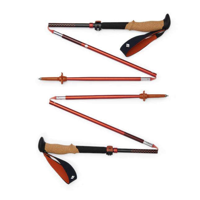 美國 Black Diamond 112562 Pursuit CarbonFLZ Trekking Poles軟木手柄鋁合金摺疊行山杖(一對)