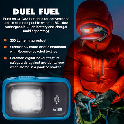 美國 Black Diamond 620674 Astro 300Headlamp 頭燈