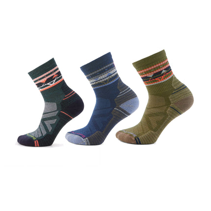 美國 Smartwool Hike Light Cushion ZigZag Valley Mid Crew Socks Women's 女裝