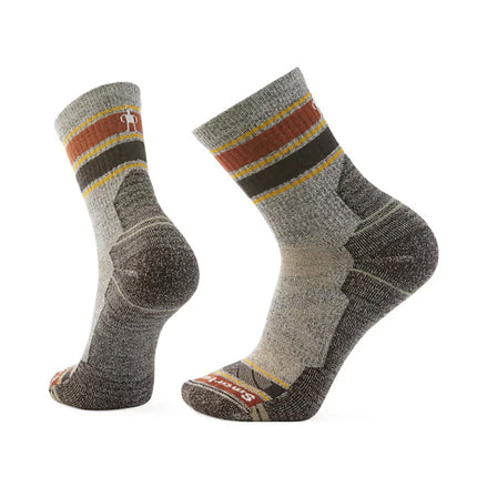 美國 Smartwool Hike Light CushionStriped Mid Crew Socks Men's 男裝行山襪