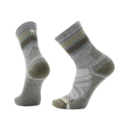 美國 Smartwool Hike Light CushionStriped Mid Crew Socks Men's 男裝行山襪
