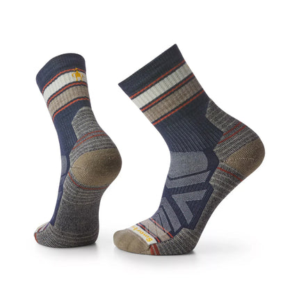 美國 Smartwool Hike Light CushionStriped Mid Crew Socks Men's 男裝行山襪