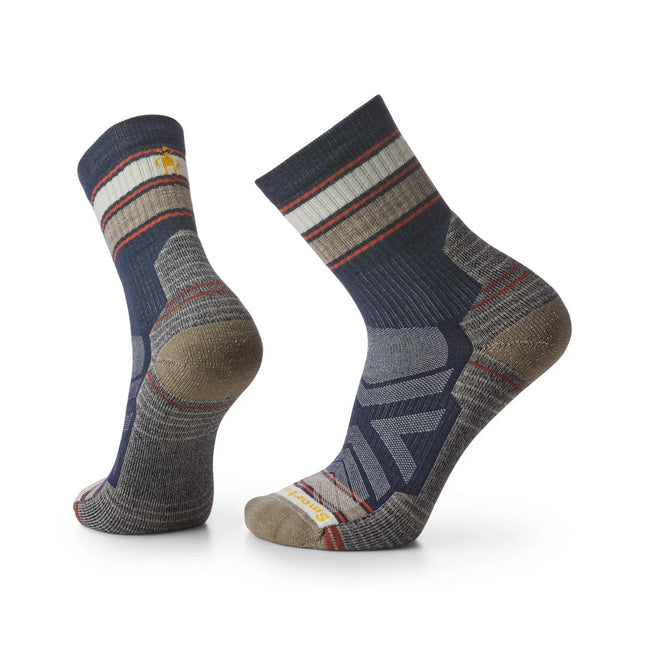 美國 Smartwool Hike Light CushionStriped Mid Crew Socks Men's 男裝行山襪