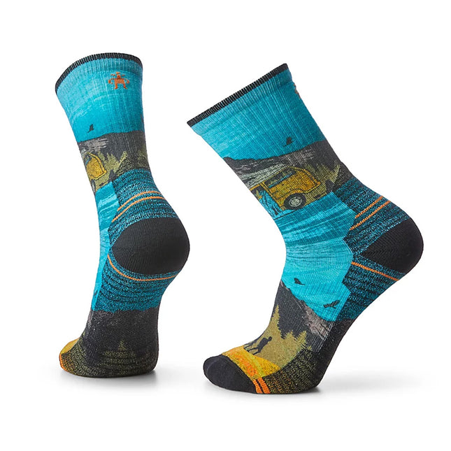 美國 Smartwool Hike Light Cushion GreatExcursion Print Crew Socks Men's
