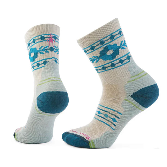 美國 Smartwool Hike Light Cushion RetroFloral Mid Crew Socks Women's女裝行山襪